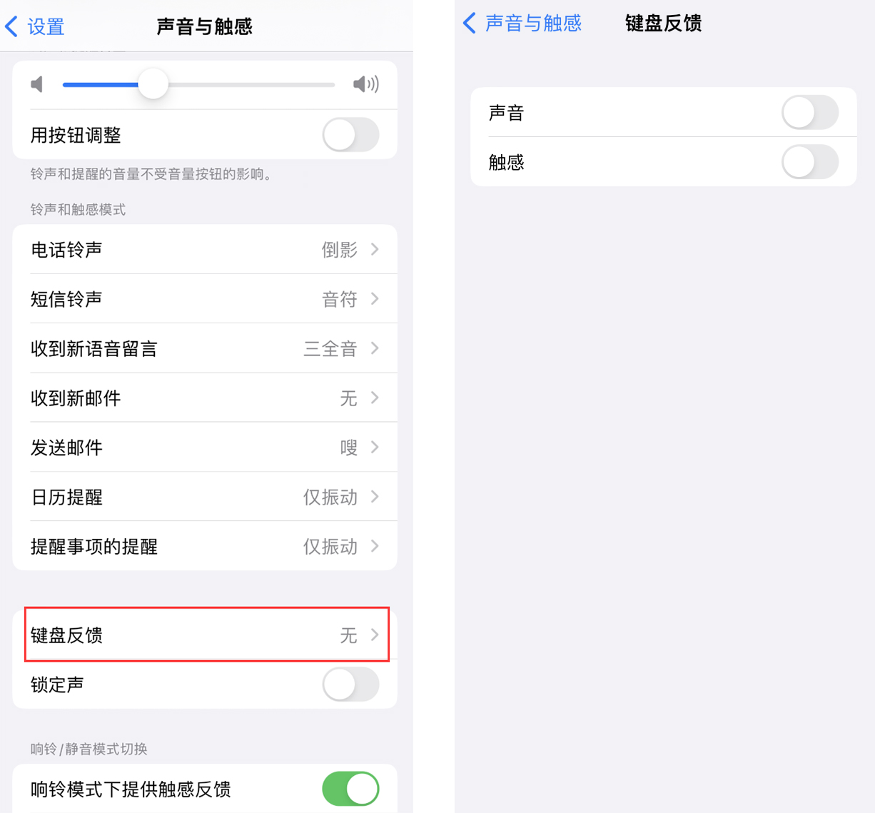 会昌苹果手机维修分享iOS 16 小细节：支持开启 iPhone 键盘声音及触感反馈 